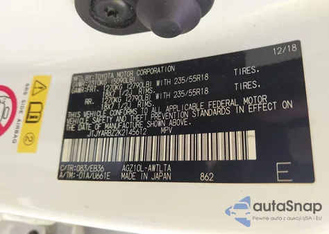 2019 Lexus Nx 300 F Sport from USA, damaged, VIN JTJYARBZ2K2145612